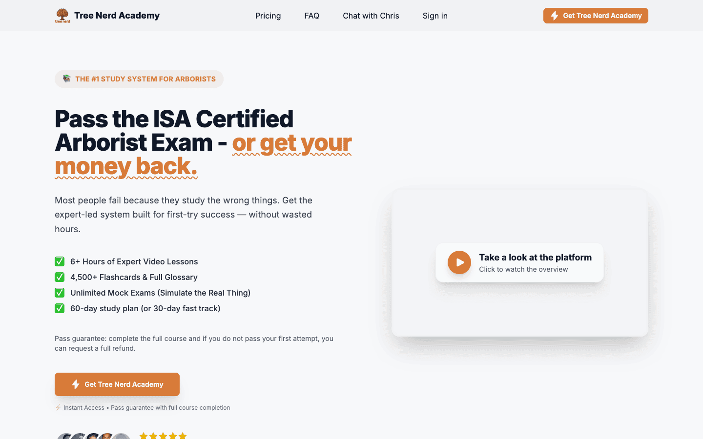 Tree Nerd Academy 主页截图